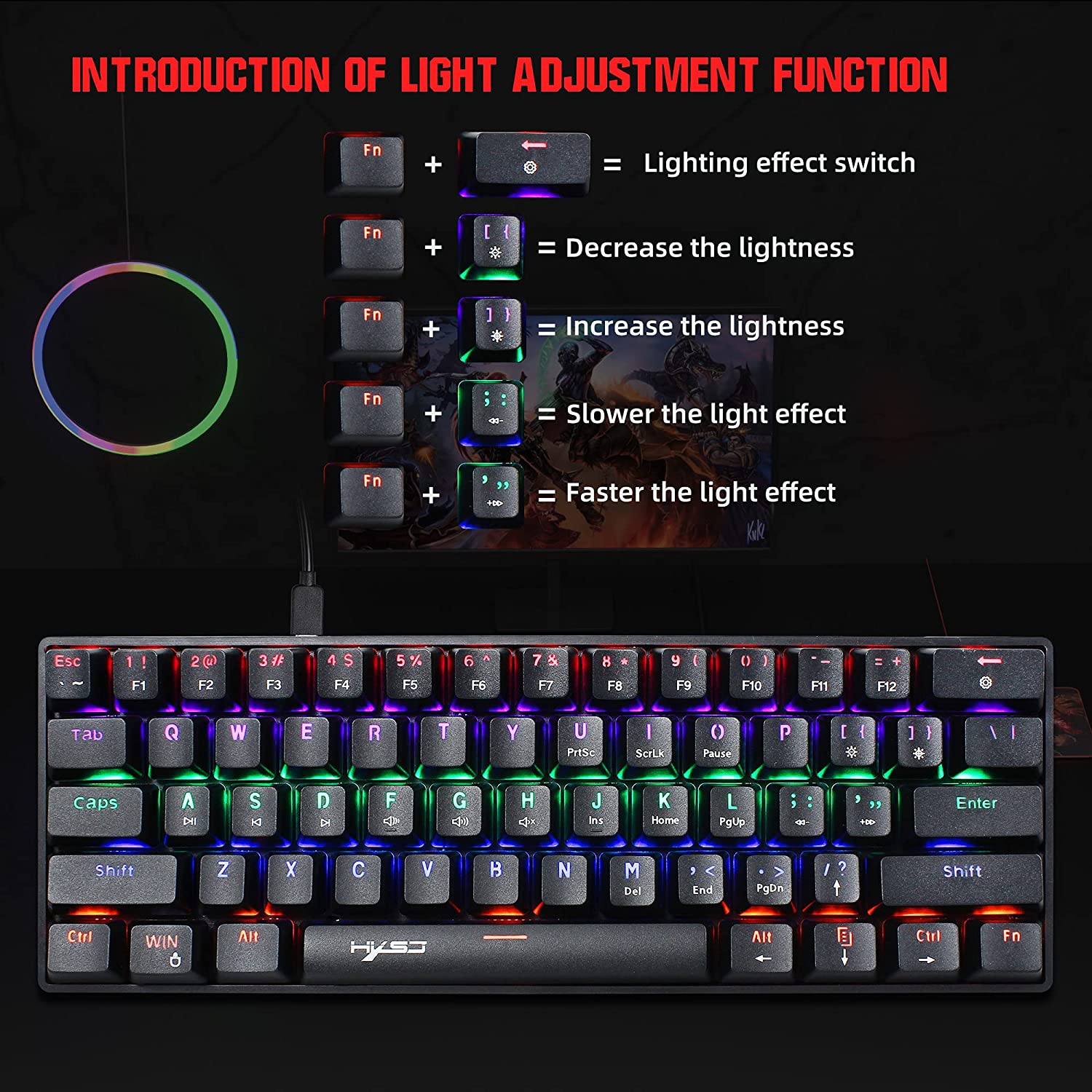 Zienstar V900 Mechanical Gaming Keyboard (3)-min