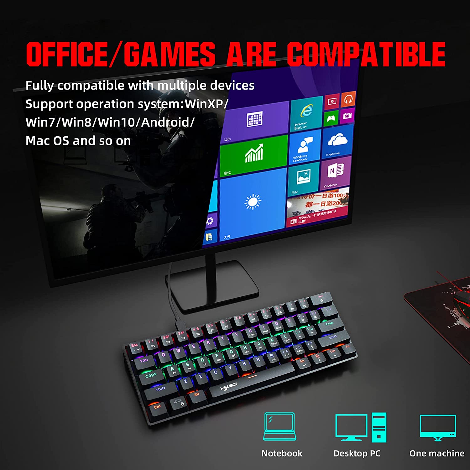 Zienstar V900 Mechanical Gaming Keyboard (6)-min