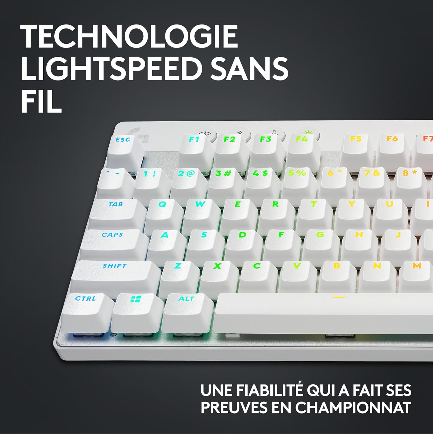 71ul7OMhr6L._AC_SL1500_ کیبورد مخصوص بازی لاجیتک مدل Pro X TKL Lightspeed سفید