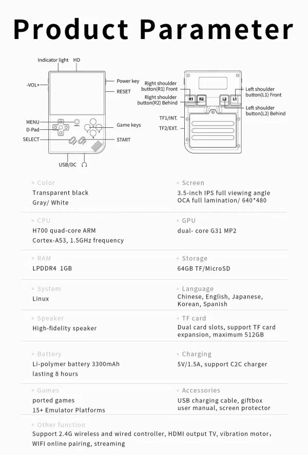 کنسول آرکید RG35XX Plus